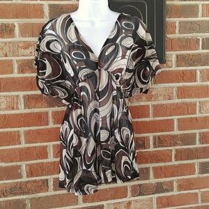 New York & Co Sheet Blouse Size M